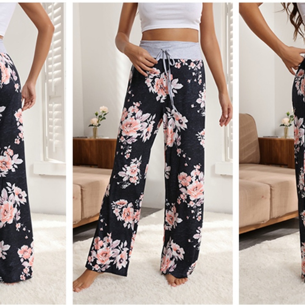 Floral Print Lounge Pants size small - Picture 1 of 5